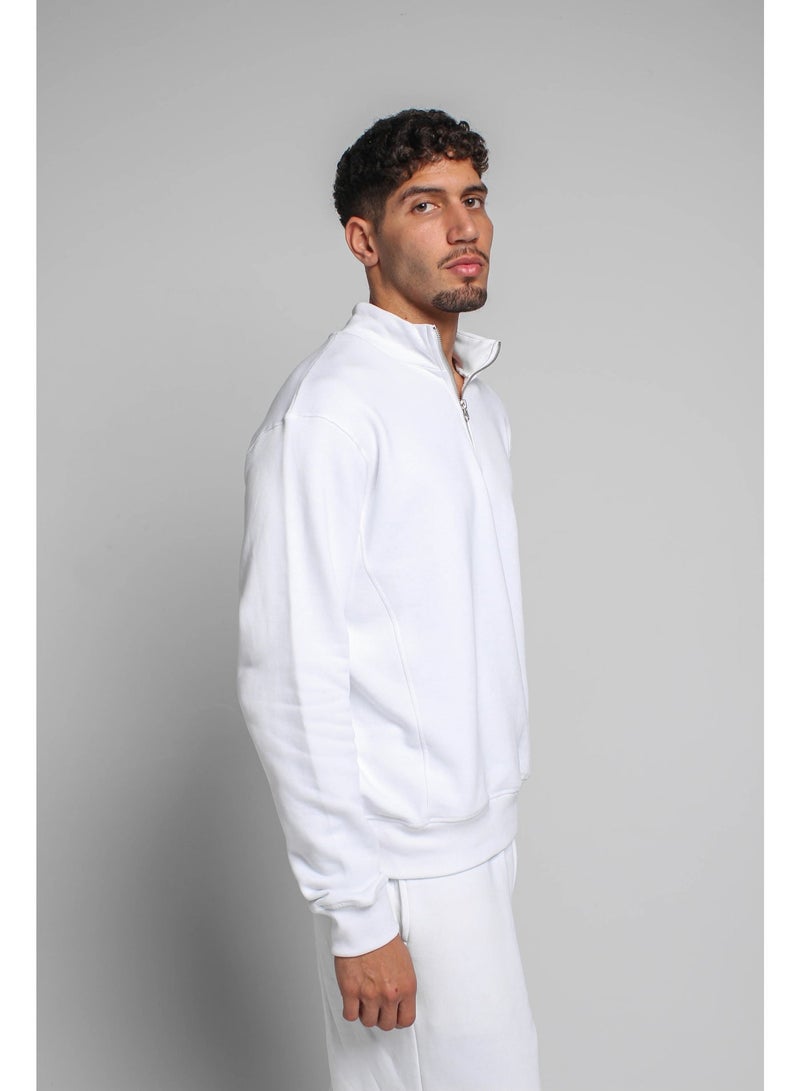 Basic Look Quarter zip Milton Sweatshirt - Image 2